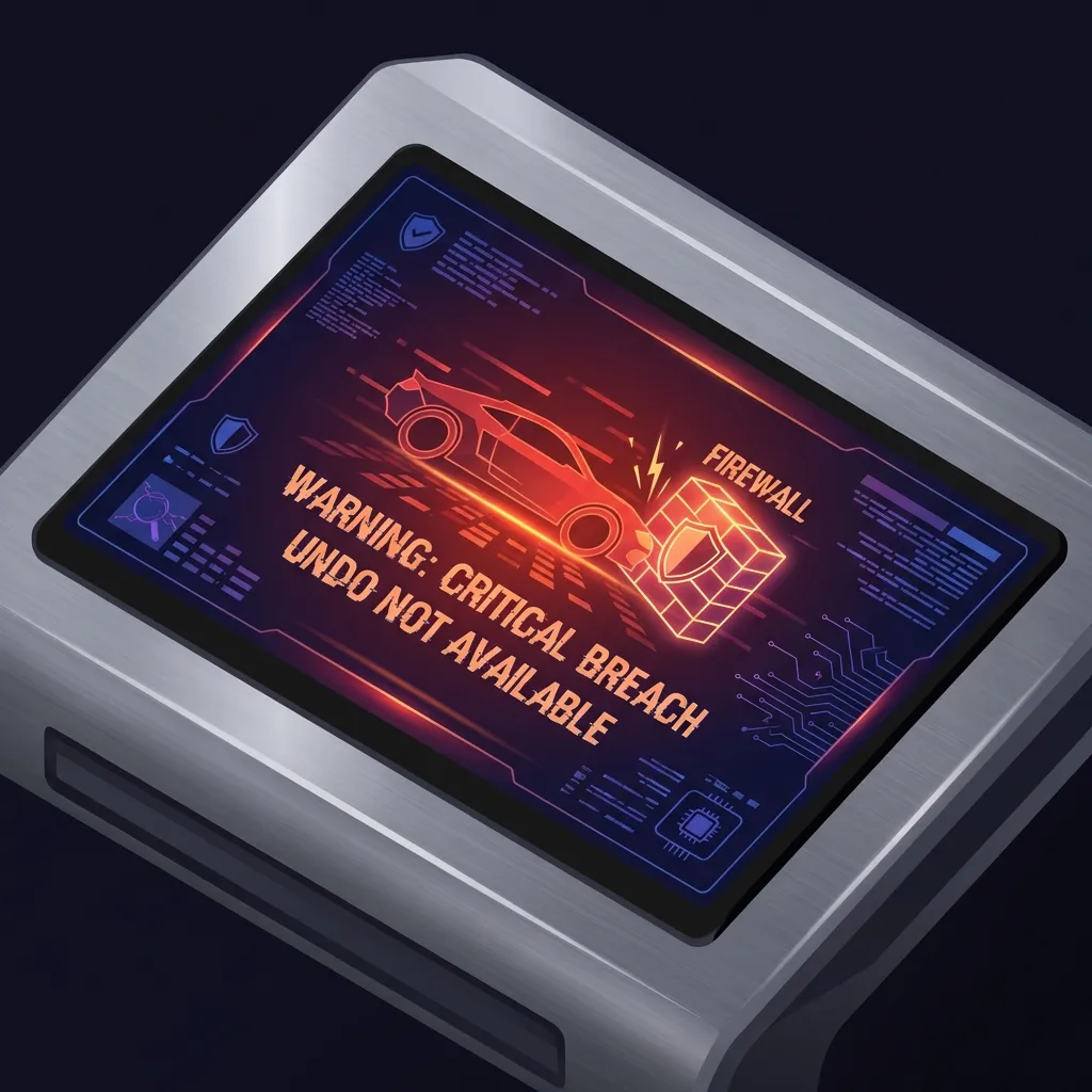 Cybersecurity Dashboard Warning